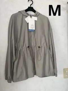 【値下げ】シーズンリーズン　タフタドロストパーカー　グリーン　M