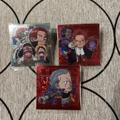ワンピース シール 3枚セットSW14シャンクス　ベンベックマン　四皇