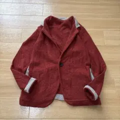 パラスパレス ウール100% スタンドカラー 配色ニットのサムネイル