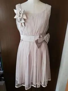 ◆◇LAISSE PASSE(レッセパッセ)パーティードレス ピンクベージュ◆◇