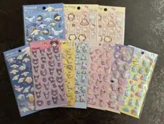 【入手困難】サンリオ ぷくっとシール 箔押しシール 全9種10シート ダイソー