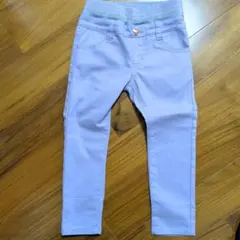 薄紫 ハート型ポケット ロングパンツ 100