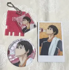 ハイキュー!! 極楽湯 西谷 セット 缶バッジ キーホルダー ポラショット