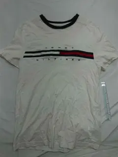 &トミー ヒルフィガー ロゴ クルーネックTシャツ Sサイズ ホワイト系