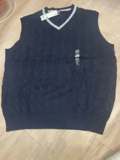 ユニクロ　未使用　ニットベスト　ネイビー