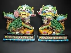 旧蔵 清時代 古銅胎 招财貔貅 麒麟 琺瑯彩 嵌金絲 極細工 古置物 旧家