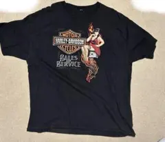 アメリカ限定 00’sHarley-Davidson Tシャツ ピンナップガール