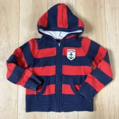 100 トミーヒルフィガー ボーダー ニットパーカー