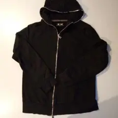 BEAMS 黒パーカー Lサイズ カラフルジッパー