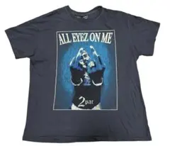2PAC ALL EYEZ ON ME hiphop プリント Tシャツ