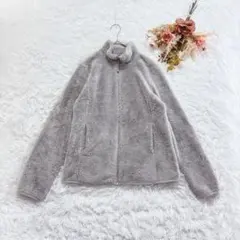 UNIQLO ユニクロ フリースジャケット L 大きめ 部屋着 無地 秋冬