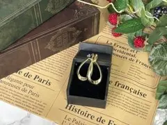 ゴールド ドロップピアス シンプル 大人 上品