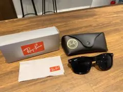 Ray-Ban スクエア型サングラス ブラックレンズ