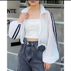 INGNI♡ ジップアップ ナイロンブルゾン