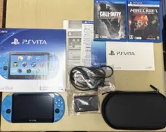 PS Vita アクアブルー本体(箱•充電器•説明書付き)