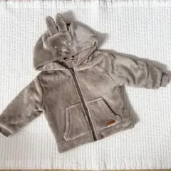 petit main 【miffy】ファーブルゾン　モカ茶　90サイズ