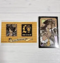 ツイステ レオナ メタルクリアカード 切手風シール スケアリー・ドレスver.