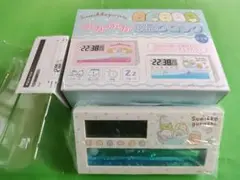 ぷかぷか 液晶クロック すみっコぐらし 目覚まし時計 ホワイトのサムネイル