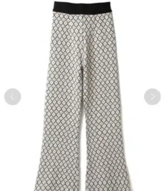 幾何学 ワイドパンツ