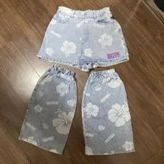 KOGYARU デニムショートパンツ レッグウォーマー セット
