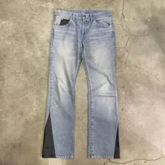 SKINS 皮革 滑動 牛仔褲 3