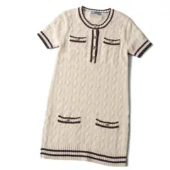 PRADA プラダ ラウンドネック ニット ミニドレス 36 - メルカリ