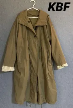 KBF ミリタリー アノラック 3way ジャケット コート カーキ フリー