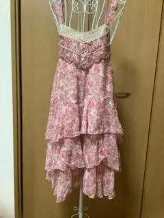 アクシーズファム新品! フラワープリント ノースリーブ ワンピース