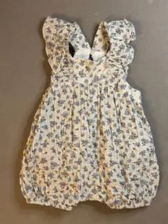 ZARA フラワープリントロンパース6-9m