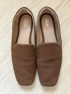 Clarks スリッポン ブラウン フラットシューズ　サイズ39のサムネイル