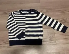 ジャカディ Jacadi ボーダー ニット セーター 36M 96cm ネイビー