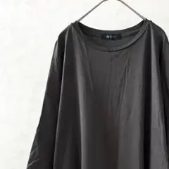 nano universe Tシャツ チュニック丈 七分袖 サイドスリット