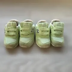new balance 996 キッズ スニーカー ライトグリーン　2足セット