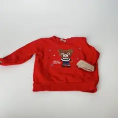 【80】mikihouse ミキハウス トレーナー スウェット トップス 赤