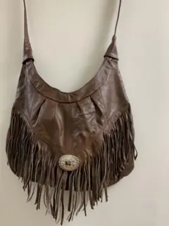 本革♪フリンジショルダーバッグ