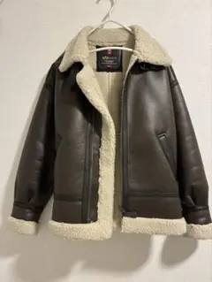 ALPHA ムートンジャケット　美品 Alpha Industries ムートンジャケット ムートンコート 「ALPHA