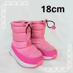 ブーツ　スノーブーツ　GTホーキンス　女の子　ピンク　防寒　雪遊び　18cm