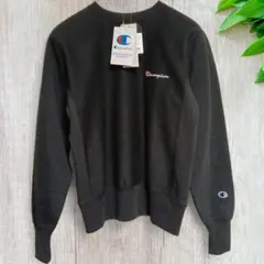 リバースウィーブ ブラック スウェット