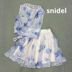 i549◯ snidel スナイデル 花柄 スカートセットアップ 春