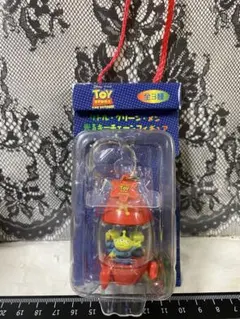 リトルグリーンメン　光るキーチェーンフィギュア　トイストーリー　赤　レア