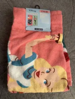 新品　しまむら　ディズニー　ちはる　アリス　フェイスタオル2枚組　ダイナ