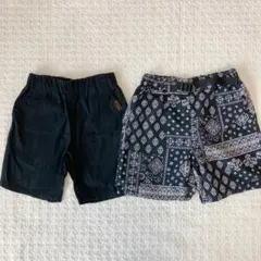 黒系　ハーフパンツ　120