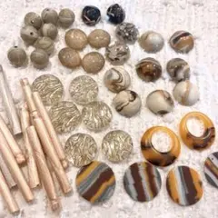 アクセサリーパーツ まとめ売り ハンドメイド資材 大人カラー　カボション