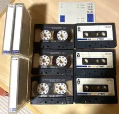 中古TDKカセットテープ　AD46,60各3本セット　すべてノーマルポジション