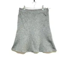 アンタイトル　フレアスカート ひざ丈　グレー　通勤着　オフィスカジュアル