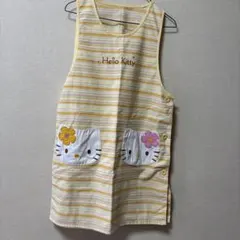ハローキティ ストライプエプロン