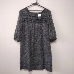 EMMA JAMES　ドット柄　七分袖ワンピース・チュニック　11号