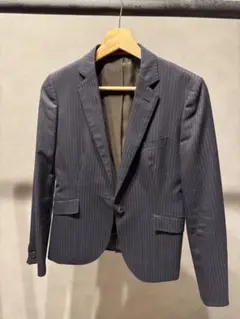 ORIHICA RHYME ストライプジャケット ネイビー