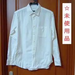 GU　Sサイズ　ホワイト　ネルシャツ　Ｙシャツ