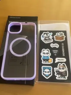 iPhone13promax用 ケ－ス ①横とカメラ部分がラベンダー